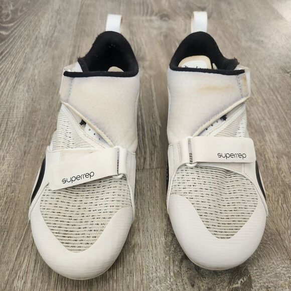 Nike SuperRep Cycle White Black Cycling Shoes Cleats Women’s Size 7.5 CJ0775-100 - Picture 2 of 10